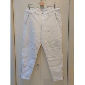 a.n.a. size 16W white jeggings w/ zippers